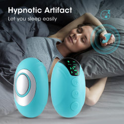 Cross-border 15-speed hand-held sleep instrument with screen display sleep aid to relieve pressure micro-current sleep instrument massager