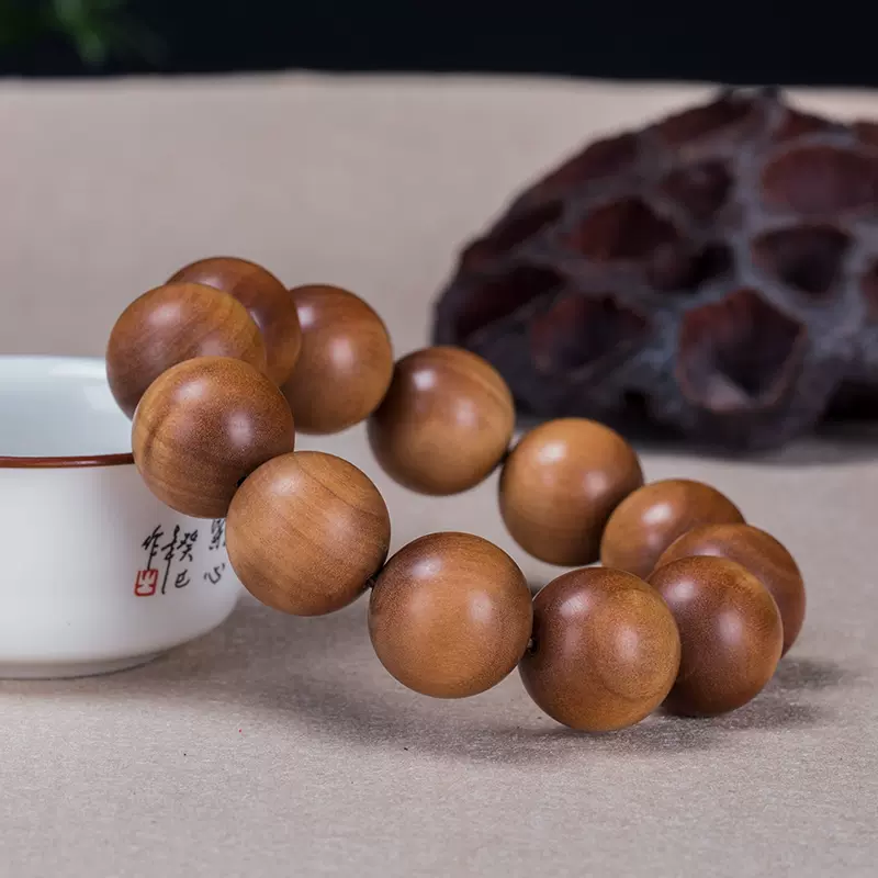 0手串 精选老檀佛珠手链 男女款红肉老山檀