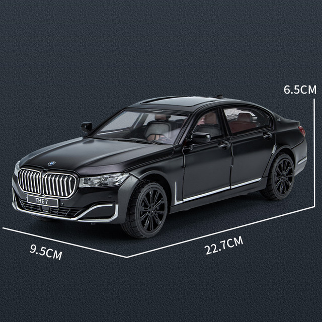 Simulation large BMW 7 Series sedan BMW760Li car model Boy's metal toy ...