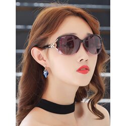 Sunglasses for Women, Anti-Uv, 2026 New Style Polarized Sunglasses for Women, Korean Style Trendy Glasses for Round Faces, Big Faces, Slimming Glasses