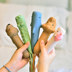 Animal Silicone Flashlight Student Portable Night Light Cartoon Handheld Light Rechargeable Handheld Light