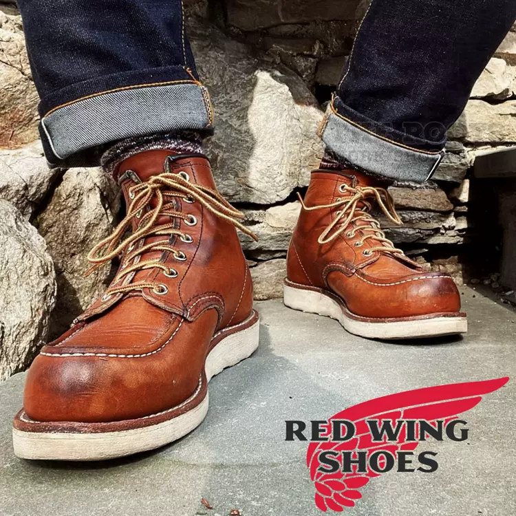 美国制RED WING 红翼Moc Toe 875 狗标8875 复古工装靴-Taobao