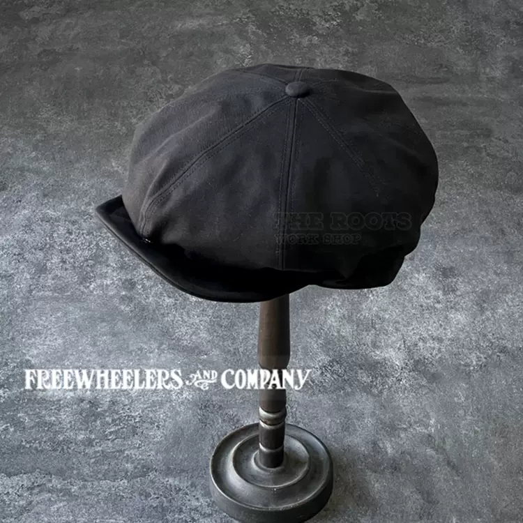 日本制FREEWHEELERS HOG MASTER帆布软檐1890s工装八角帽报童帽-Taobao