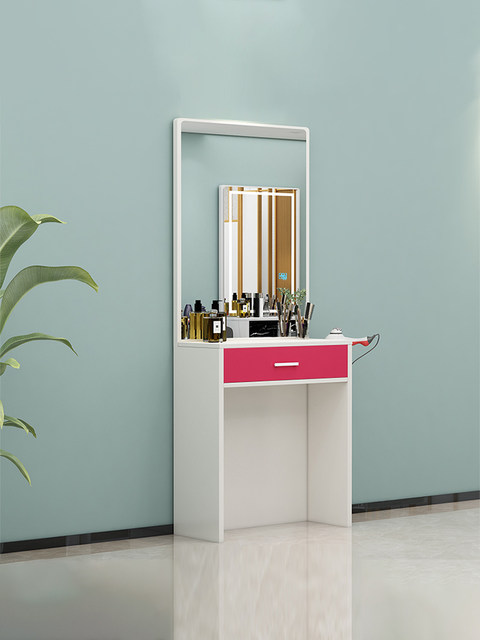 Hairdressing shop mirror barber shop dressing, makeup mirror table single double -sided hair salon mirror belt cabinet beauty hairdressing mirror table
