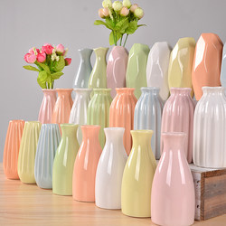 White ceramic hydroponic vase modern simple starry dried flower vase home living room table decoration ornaments