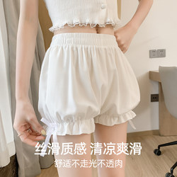 Pumpkin Pants Safety Shorts Flower Bud Leggings White Women's Lantern Jk Summer Thin Anti-Exposure Lolita Shorts