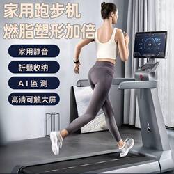 Treadmill for Home Use, Smart Indoor Small Foldable Multi-Functional Silent Shock-Absorbing Walking Machine, Fitness and Weight Loss Device