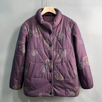 
Warm and light cotton-padded jacket for middle-aged and elderly mothers in autumn and winter