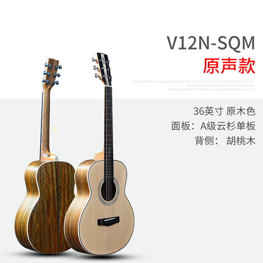 Brook V12 Folk Guitar - Beginner Spruce & Walnut Acoustic Guitar