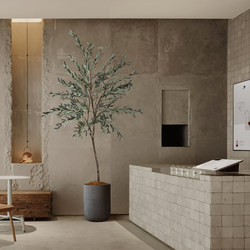 Artificial Green Plants for Indoor Use, Luxury Olive Tree, Floor-Standing Potted Plant Decoration for Homestays and Clothing Stores, Faux Tree