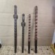Taoist nine-section whip, peach wood whip, Jiang Taigong's magic weapon, peach wood sword mace, wood carving, devil-reducing blade, carved pendant, ornaments