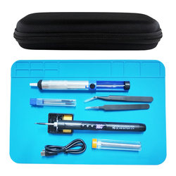 Portable USB Wireless Digital Display Soldering Iron Multi-Functional Household Repair Welding Tool Combination Set 800Mah