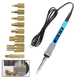 Factory Direct Supply 9-in-1 3D Printing Plastic Parts Hot Melt Nut Press Head Embedding Tool 60W Digital Display Soldering Iron