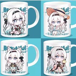 Liu Ying Peripheral Ceramic Mug, Two-Dimensional Fan-Made Water Cup, Cartoon Anime Student Figurine Gift, Milk Cup
