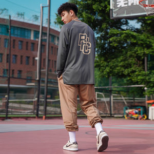 bkcxzice icebreaking genuine shooting training suit men's quick-drying tops fitness sports t-shirt American basketball long sleeves