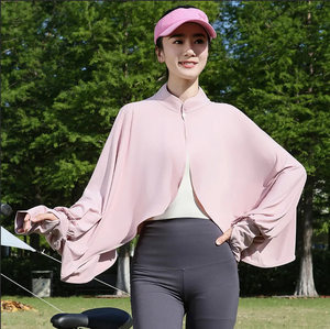 
New style sun protection shawl women's thin UV protection blouse summer cycling cloak driving breathable seaside sun protection clothing