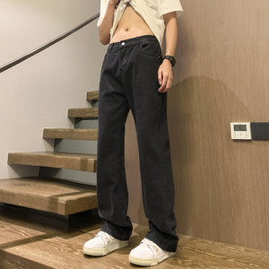 
New autumn and winter velvet jeans for men, washed loose straight casual trousers, trendy American high street trousers