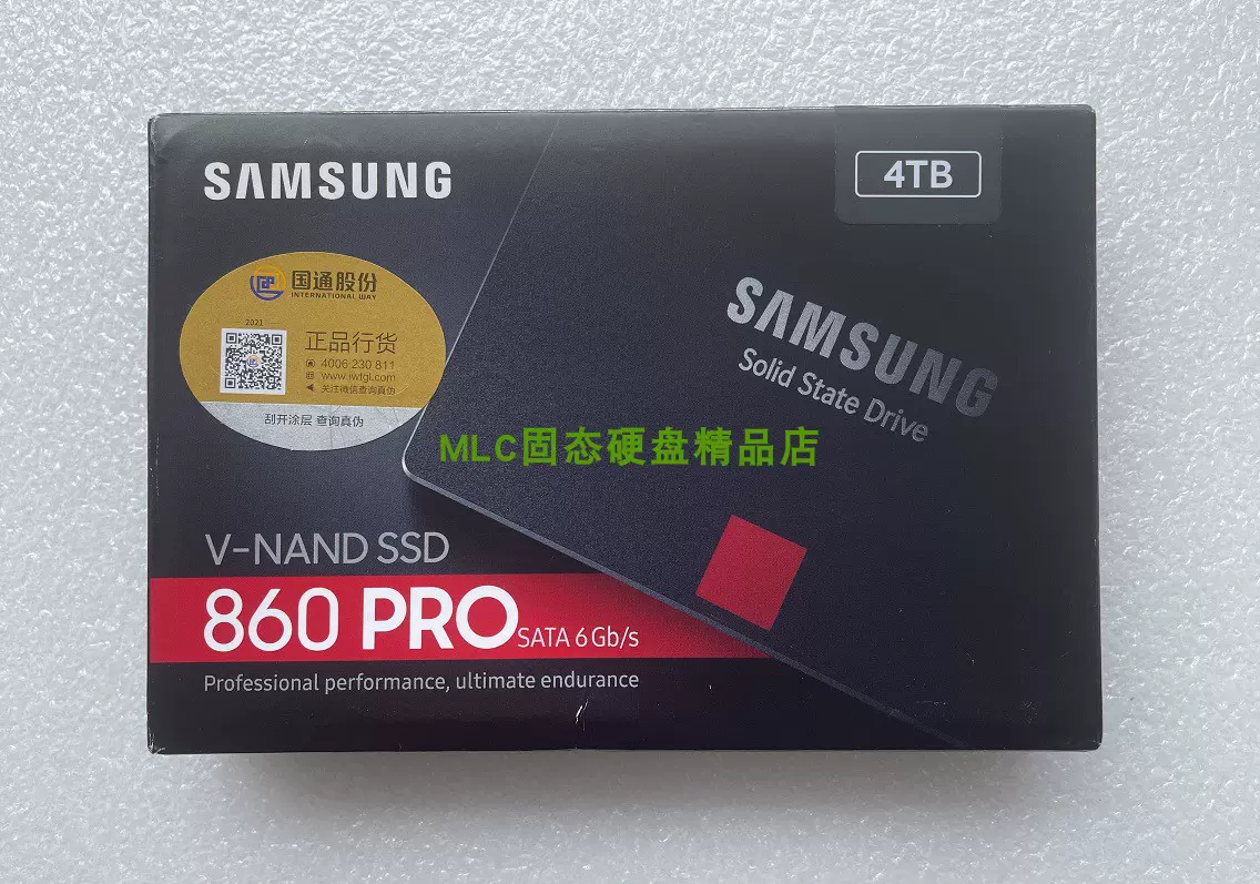 Samsung/三星860 PRO 2T 4T固态硬盘MLC SSD SATA 2.5非8T-Taobao