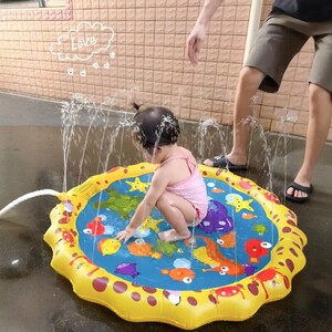
Children's water squirting mats for home yard swimming pool inflatable rural yard play water mats play toys summer water pool