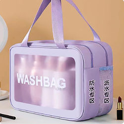 Dry and Wet Separation Toiletry Bag for Men, Large Capacity Waterproof Swimming and Bathing Storage Bag, Business Trip Portable Cosmetic Bag