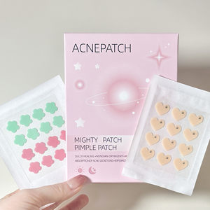 
Colorful cute pattern hydrocolloid acne stickers smiley face liquid concealer thin breathable acne stickers can make up without getting stuck