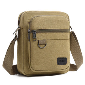 
New men's crossbody bag storage bag canvas versatile trendy multifunctional men's bag single shoulder senior electrician bag casual
