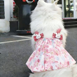 Pet Large Dog Clothes Dress Summer Samoyed Golden Retriever Border Collie Labrador Medium-Sized Dog Princess Dress