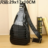 Нагрудная сумка для отдыха, трендовая сумка на одно плечо, Таиланд, из натуральной кожи