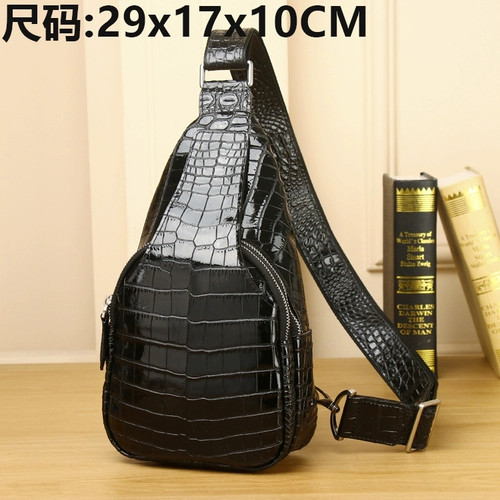 Нагрудная сумка для отдыха, трендовая сумка на одно плечо, Таиланд, из натуральной кожи