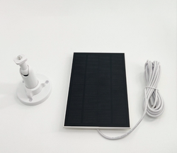 Outdoor camera solar panel monitoring solar panels