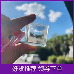 Xiaohongshu's Popular Pixel-Style Filter Block Mosaic Pixel Mirror Creative Ornament Small Gift