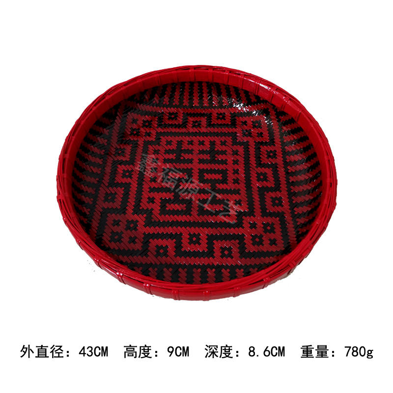 结婚箩 红箩 婚嫁用品 竹编鸳鸯满月箩 花箩 大小箩 乔迁婚庆民俗-淘宝网