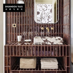 Double Gull Dopamine Chocolate Brick Strip Mosaic