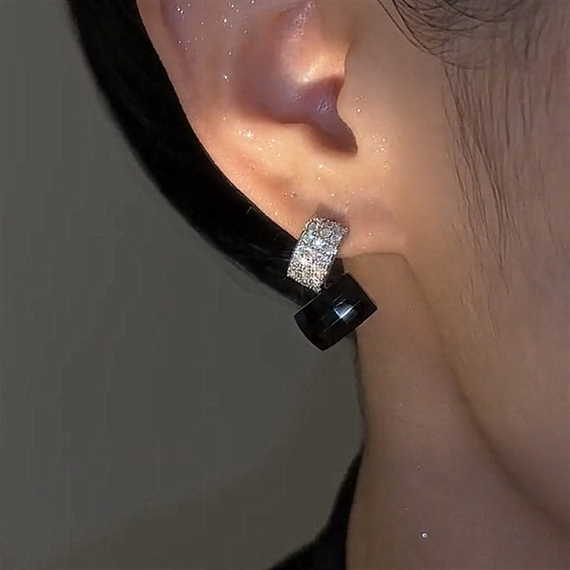 Earrings S925 Silver Moon High-end Light Luxury