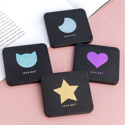 Portable Makeup Mirror, Student Handheld Folding Mirror, Small Mirror for Girls, Cute Mini Makeup Mirror, Double-Sided