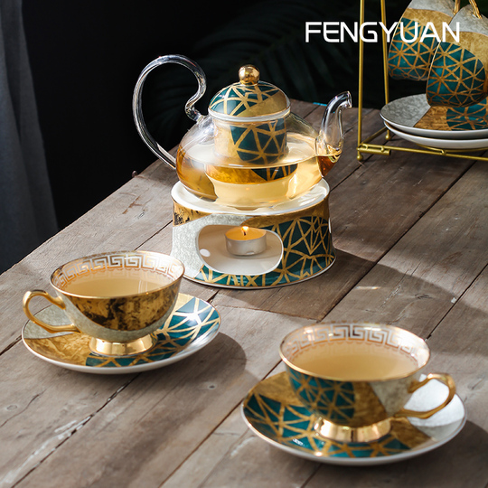 Fengyuan Ceramics 中国風ハーブティーセット - 4人用10-20ピース高級
