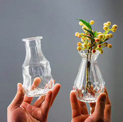 Simple, Transparent, High-Value Flower Arrangement Vase, Fresh Flowers, Desktop Decoration, Living Room Hydroponic Ornaments, Flower Vessel Decoration Ornaments