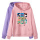 Semir cartoon spring and autumn versatile sweatshirt for women pure cotton hooded casual loose Mickey slim sports top pullover