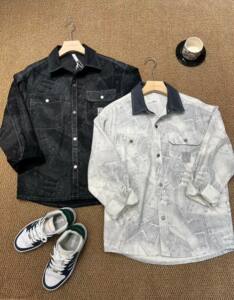 
2026 Spring New Men's Casual Fashion Versatile Loose Straight Denim Jacket Men's Top 34931