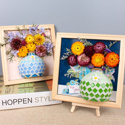 Double Ninth Festival handmade diy three-dimensional vase activities for the elderly
