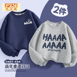 Boys' Sweatshirt, Spring and Autumn 2025 New Style, Stylish Sports Long-Sleeve Top for Older Boys, Children's Autumn Clothing