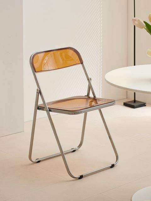 Simplistic Chair Transparent Acrylic transparent chair simple household ins style dining chair ...