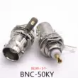 Ổ cắm BNC hoàn toàn bằng đồng-50KY/KWE bnc ổ cắm nữ Q9 nữ nam Đầu nối BNC ổ cắm giám sát video tấm vuông Jack cắm - Đầu nối