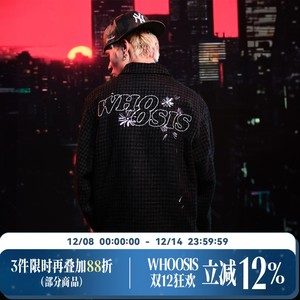 
WHOOSIS (unknown name) graffiti flower small fragrance zipper jacket autumn new campus men