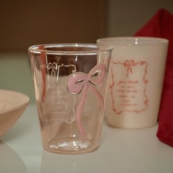 Princess on the Run, Bow-Tie, High-Value Glass Cup, Latte Cup, Breakfast Coffee, Cold Drink Cup, Sparkling Water Cup, Juice Cup