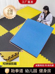 Taekwondo Gym Floor Mat Shock-Absorbing Sports Large-Area Splicing Hip-Hop Martial Arts Gym Professional Soundproof Dance Mat