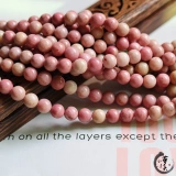 Натуральные без оптимизации каменных бусин с красными, розами, розовые бусы, бусины, полупрофильные продукты
