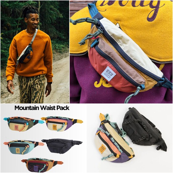 
Spot TOPO DESIGNS Mountain Waist Pack outdoor waist bag shoulder bag messenger bag chest bag