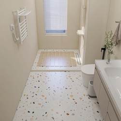 Colored Terrazzo Tiles Cream Tiles Bathroom Non-Slip Floor Tiles Living Room Floor Tiles Wall Tiles Simple Popular Tiles