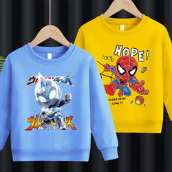Boys' Sweatshirts, Children's Clothing, Autumn Jackets, Student Tops, 2026 New Spring and Autumn Styles, Children's Spring Cartoon Clothes
